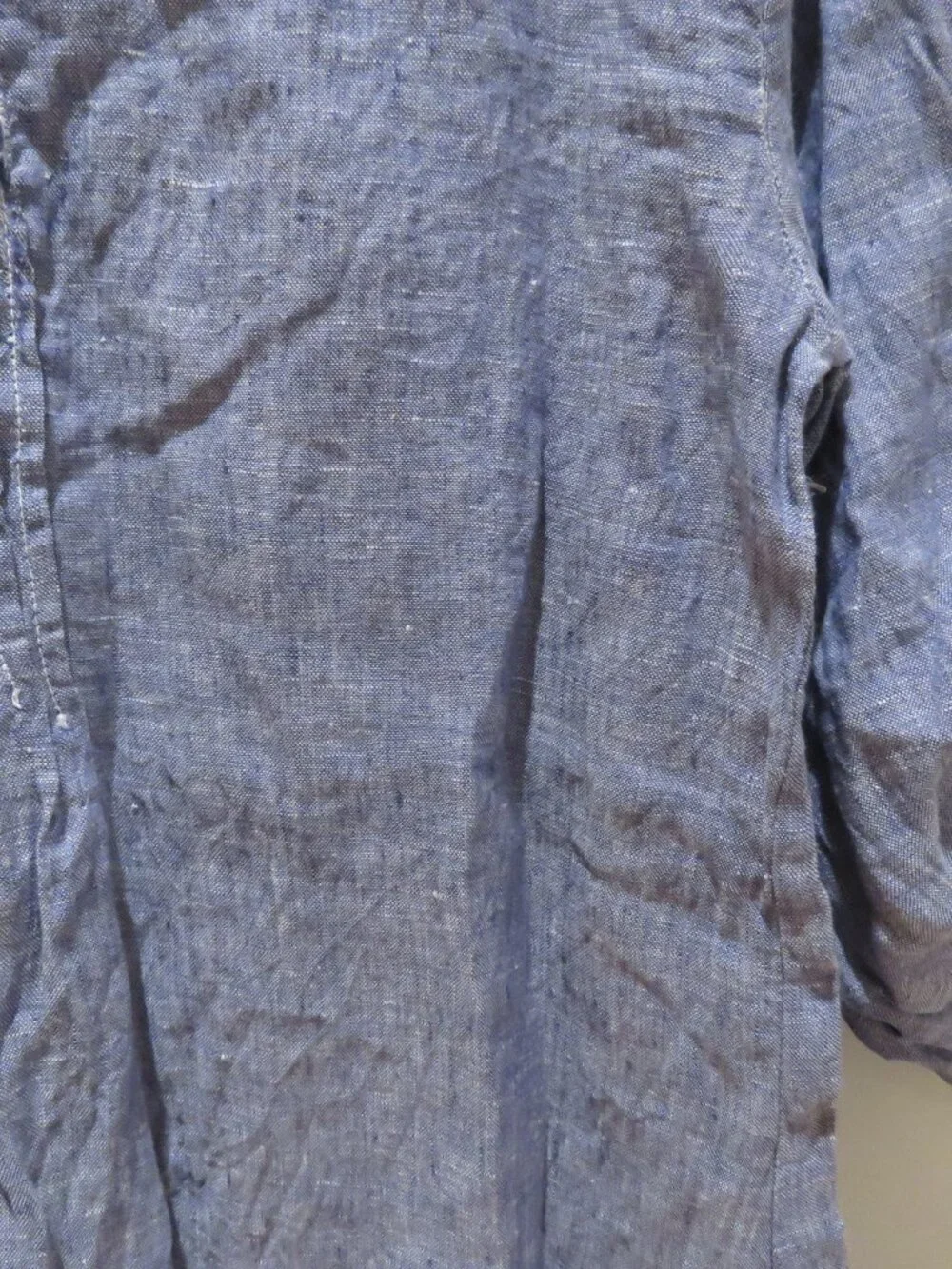 CP SHADES Regina 100% Linen Tunic Light Blue Gauzy Sml Coastal Beach Lagenlook - Picture 13 of 15